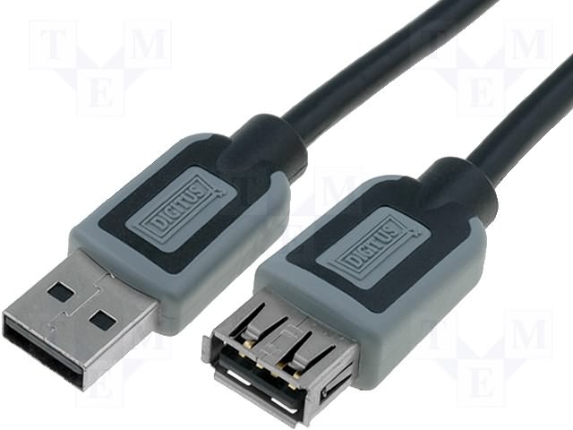 A-DK-112017 (Digitus) кабель 5м, USB A (гнездо) - USB A - (вилка) A-DK-112017 (Digitus) кабель 5м, USB A (гнездо) - USB A - (вилка)