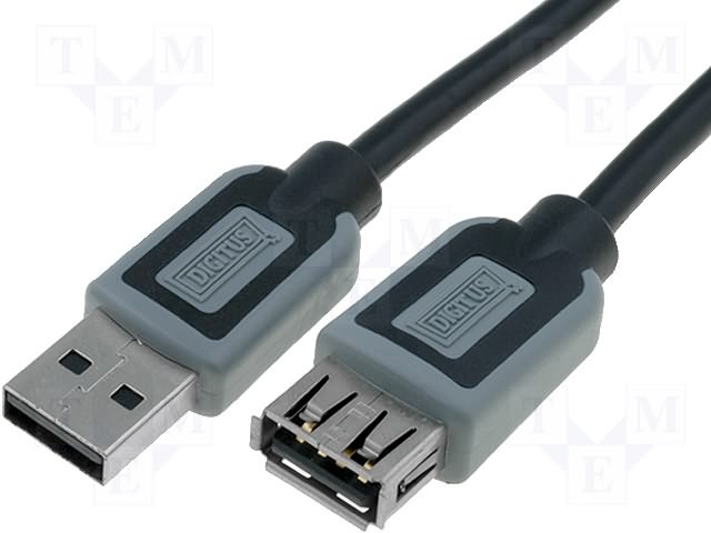 A-DK-112017 (Digitus) кабель 5м, USB A (гнездо) - USB A - (вилка)
