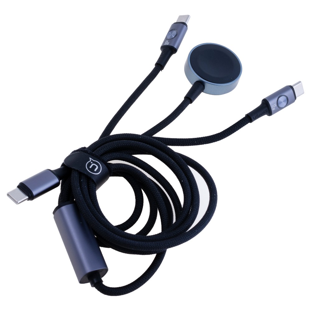 SJ754 72W Aluminum Alloy Data Cable With Colorful Light Type-C To Type-C + Type-C + Watch Wireless Charger - Huan Series (SJ754USB01 Tarnish – USAMS) SJ754 72W Aluminum Alloy Data Cable With Colorful Light Type-C To Type-C + Type-C + Watch Wireless Charger - Huan Series (SJ754USB01 Tarnish – USAMS)