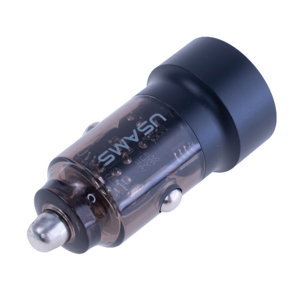 Автомобільний зарядний пристрій A+C 60W, чорний US-CC208 – USAMS