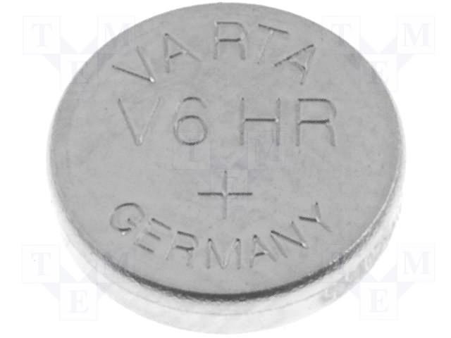NiMH 6mAh, 1,2V, 6,7x2мм (V6HR) Varta, нікель-метал-гідридний акумулятор ACCU-V6HR NiMH 6mAh, 1,2V, 6,7x2мм (V6HR) Varta, нікель-метал-гідридний акумулятор ACCU-V6HR