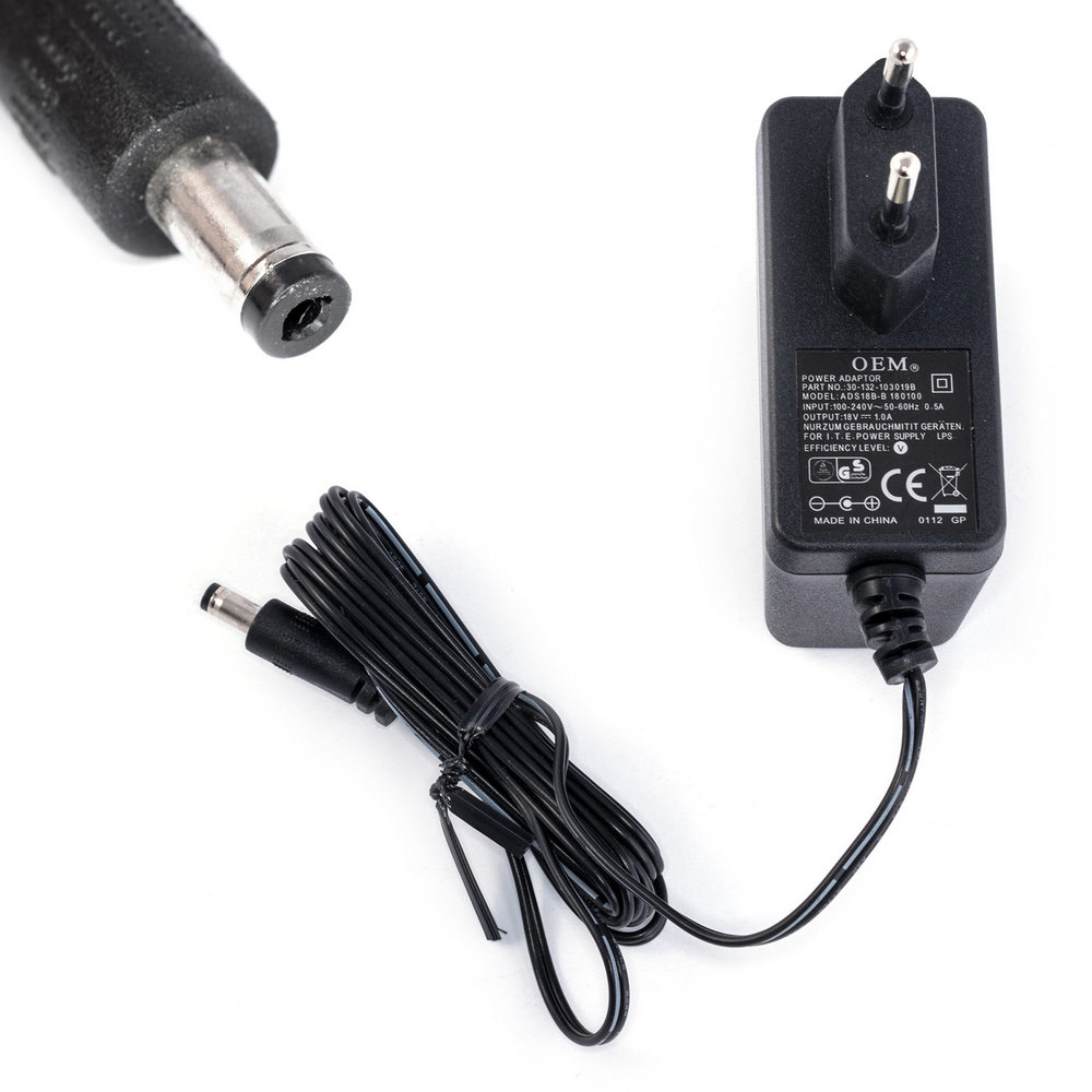 Блок живлення з вилкою 18W 18V, роз'єм:1.7x4,75мм, ADS18B-B 180100 (ADS6818-1818-B 1810) Блок живлення з вилкою 18W 18V, роз'єм:1.7x4,75мм, ADS18B-B 180100 (ADS6818-1818-B 1810)
