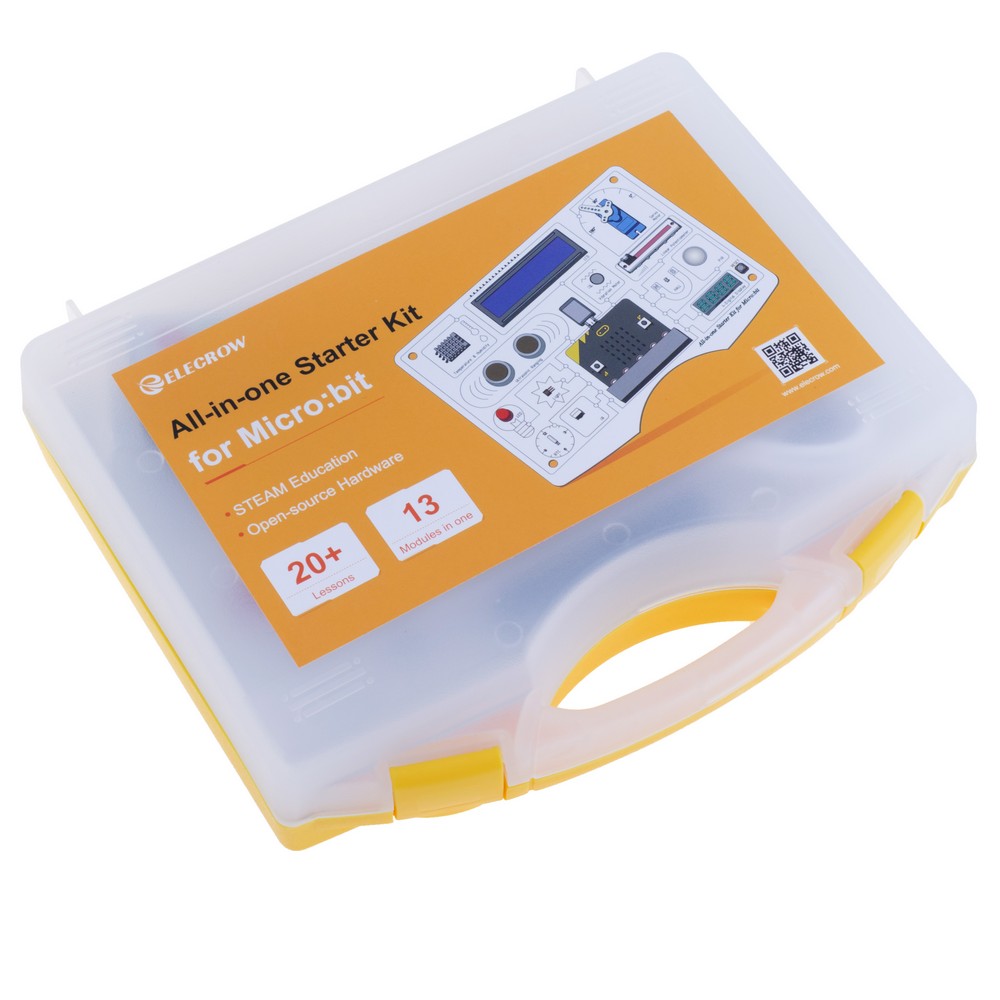 Набір All-in-one Starter Kit for Micro:bit with Common Board design: 13 Modules and 21 Lessons (Micro:bit нема в комплекті)