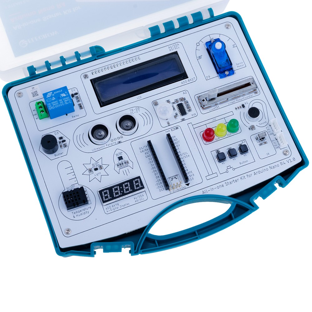 Набір All-in-one Starter Kit for Arduino NANO R4 with 20 lessons and 15 modules