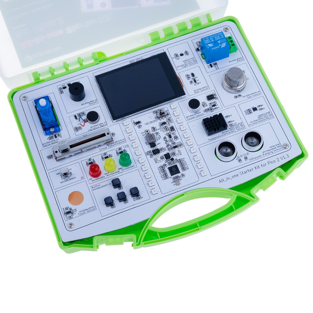 Набір All-in-one Starter Kit for Pico 2|RP2350 Starter Kit: 17 Sensors & 21 Coding Lessons
