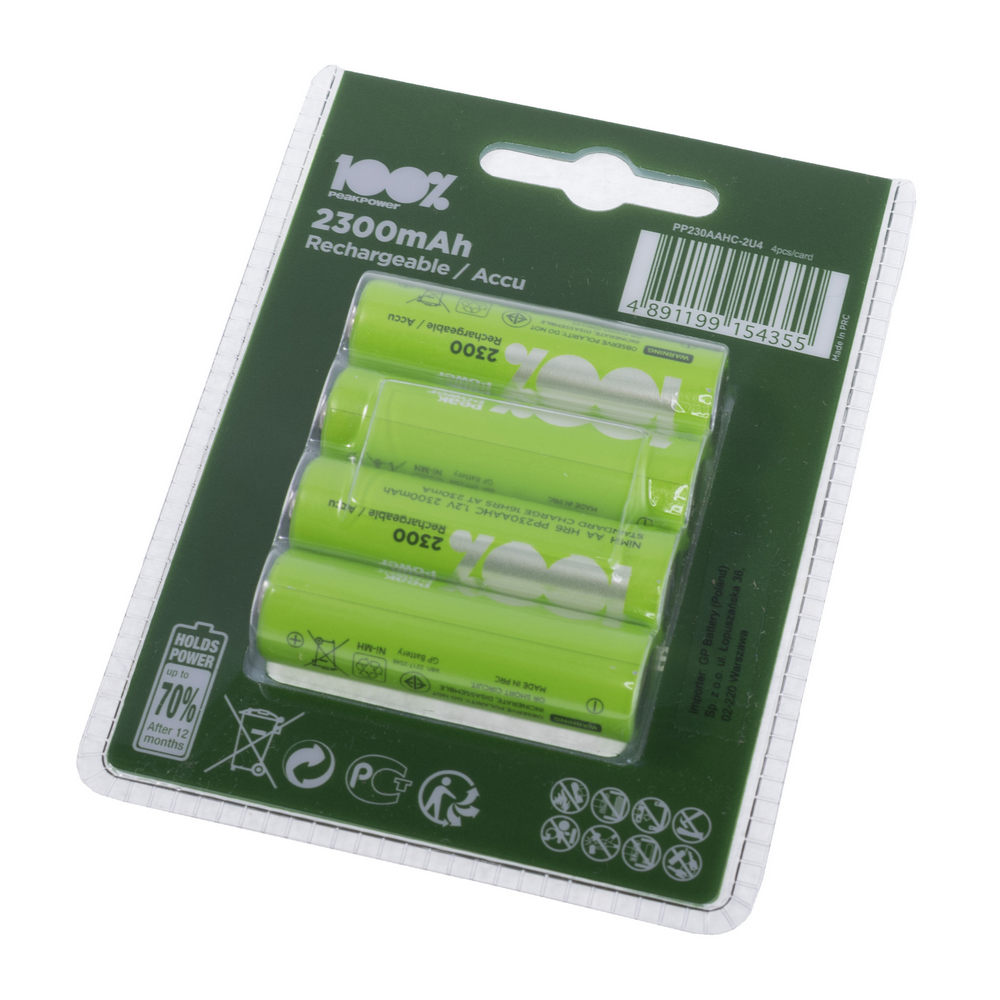 акумулятор  NiMH 1.2V  PP230AAHC-UC4, AA, 2300mAh