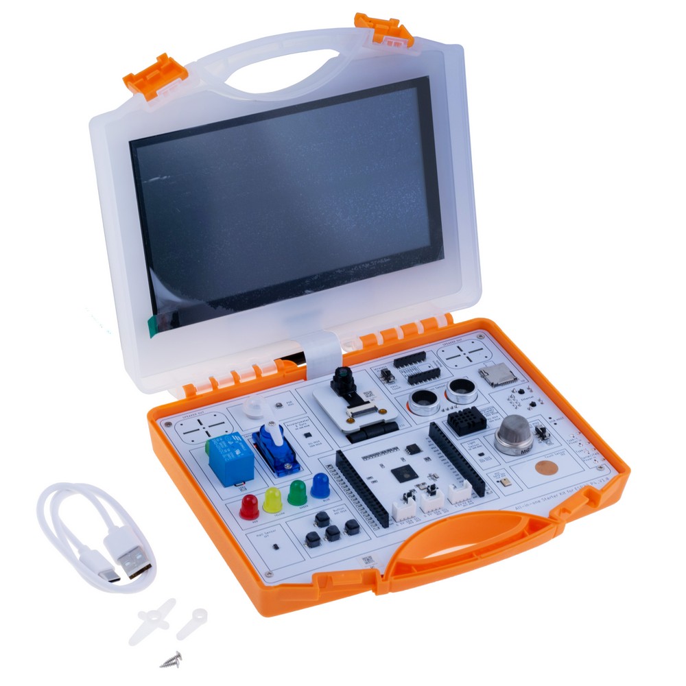 Набір All-in-one Starter Kit for ESP32-P4 with Common Board design, 16 Modules and AI Lessons Набір All-in-one Starter Kit for ESP32-P4 with Common Board design, 16 Modules and AI Lessons