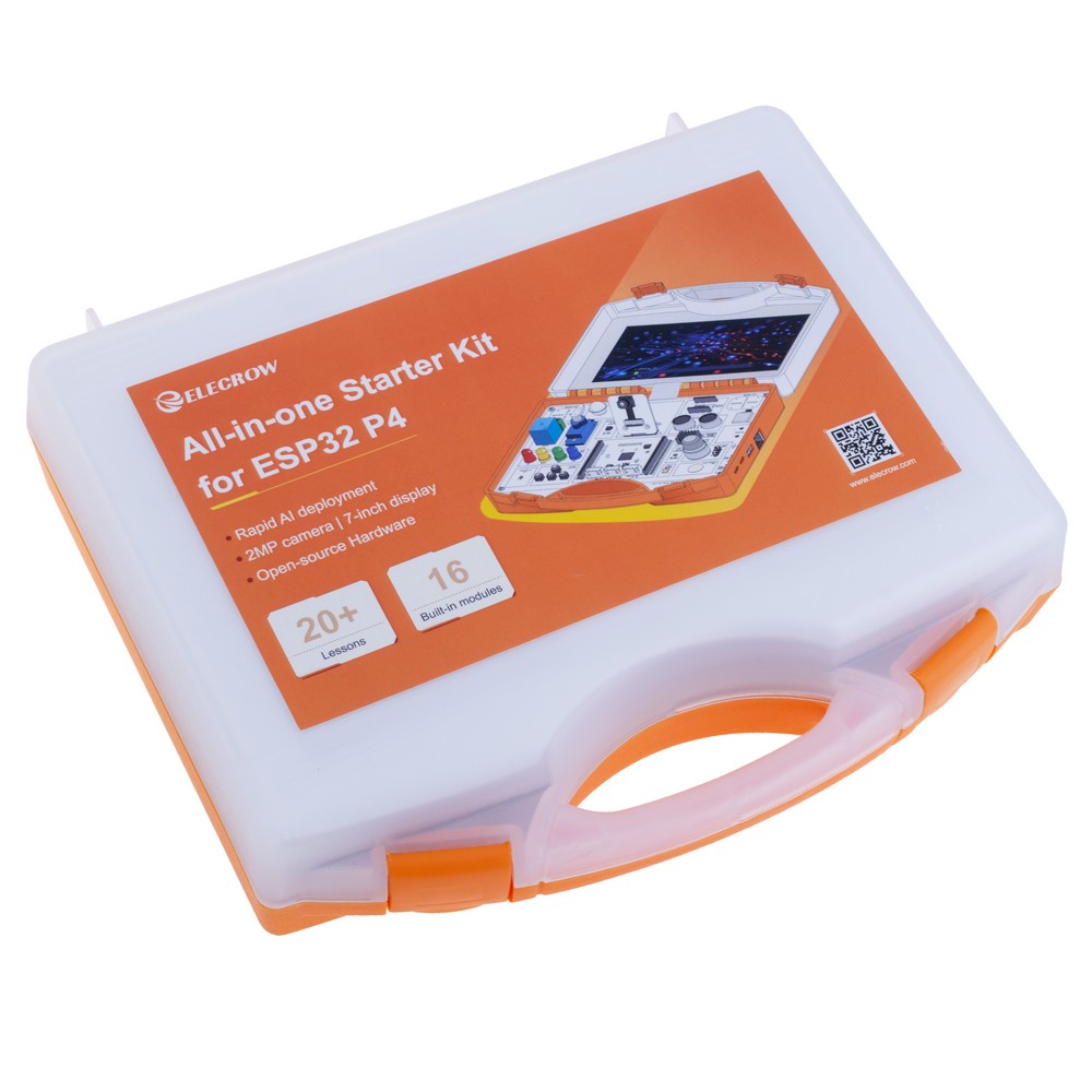 Набір All-in-one Starter Kit for ESP32-P4 with Common Board design, 16 Modules and AI Lessons Набір All-in-one Starter Kit for ESP32-P4 with Common Board design, 16 Modules and AI Lessons