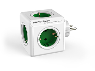 Розгалужувач мережі Allocacoc Powercube Original із заземленням 5 розеток Розгалужувач мережі Allocacoc Powercube Original із заземленням 5 розеток