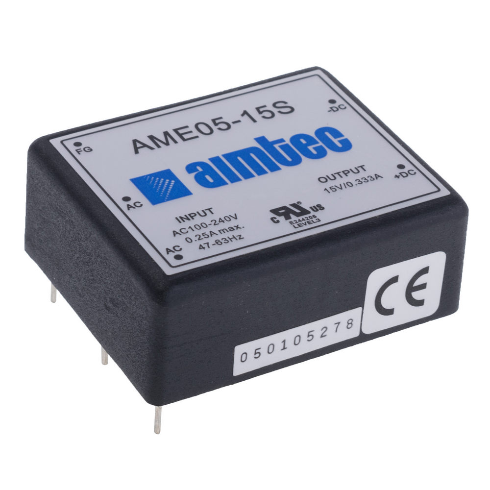 Блок живлення що вбудовується на плату 5W 15V AME05-15S