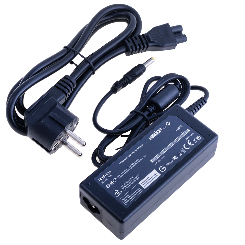 Блок живлення для ноутбукa HP 18.5V 3.5A штекер 4.8*1.7 мм (Merlion)