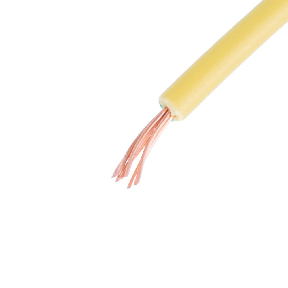 Провід багатожильний 0.5mm² (20AWG, 7xD0.3mm) жовто-зелений