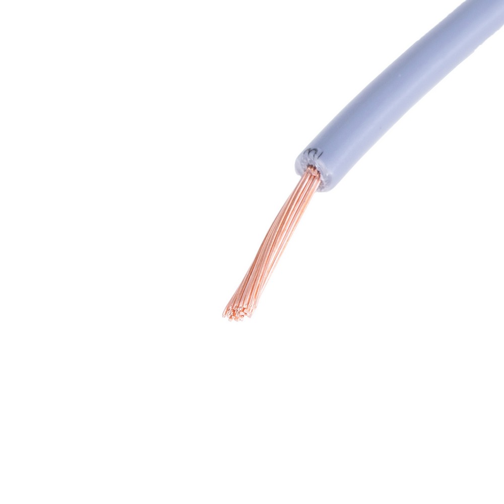 Провід багатожильний 0.75mm² (19AWG, 24xD0.20mm) сірий