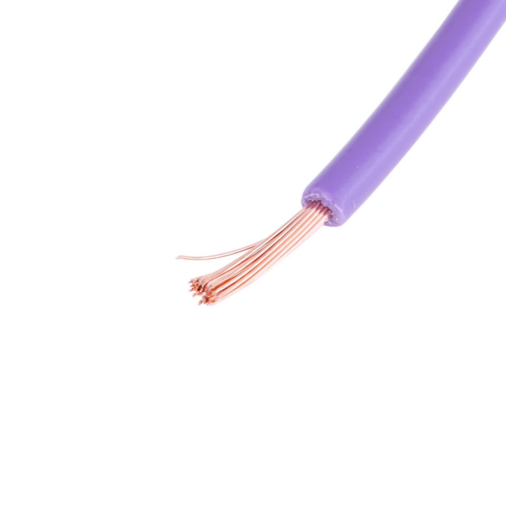 Провід багатожильний 0.75mm² (19AWG, 24xD0.20mm) фіолетовий