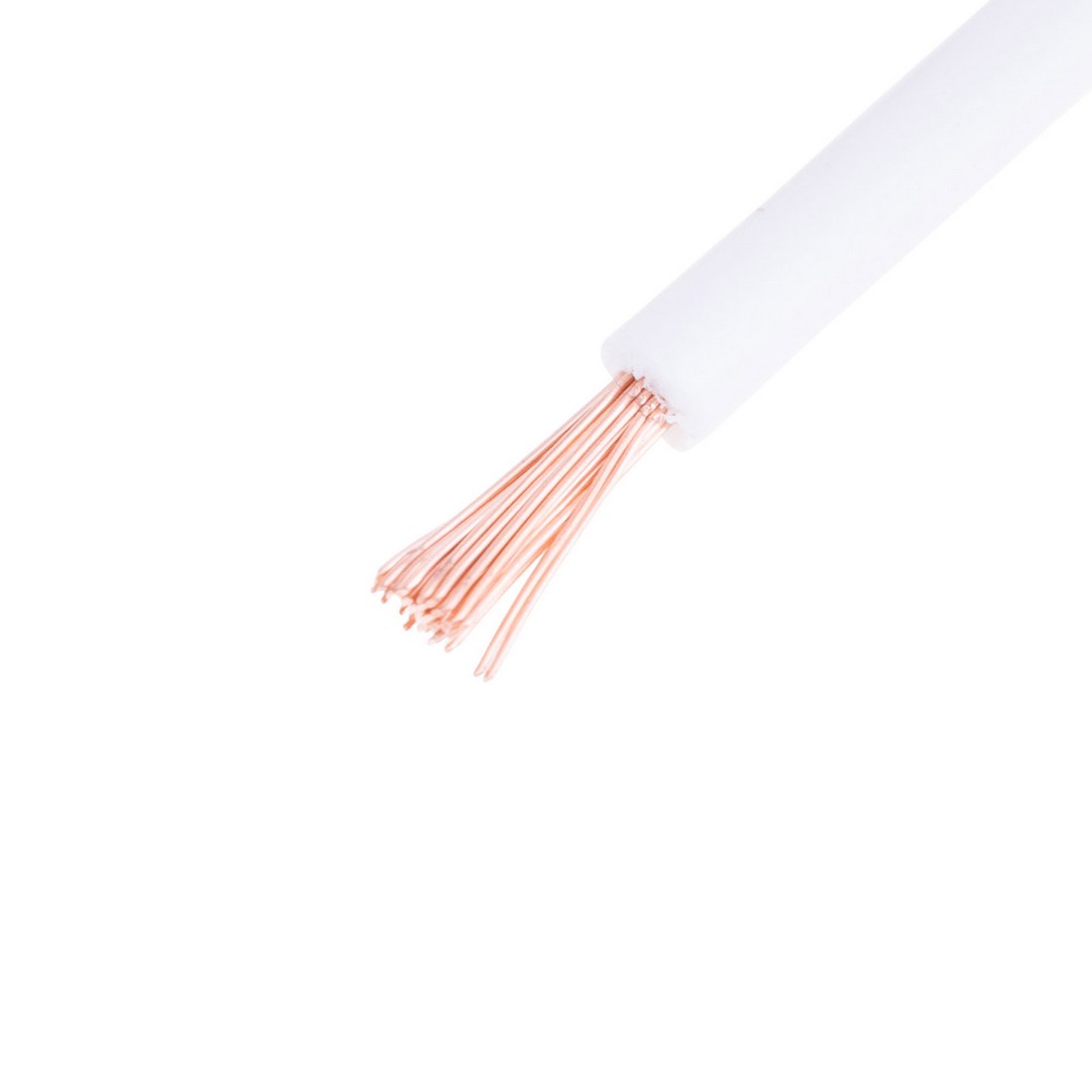Провід багатожильний 1.0mm² (18AWG, 32xD0.20mm) білий