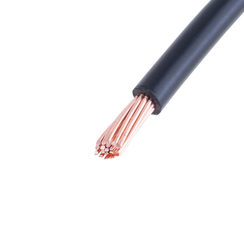 Провід багатожильний 6mm² (10AWG, 19xD0.64mm) чорний