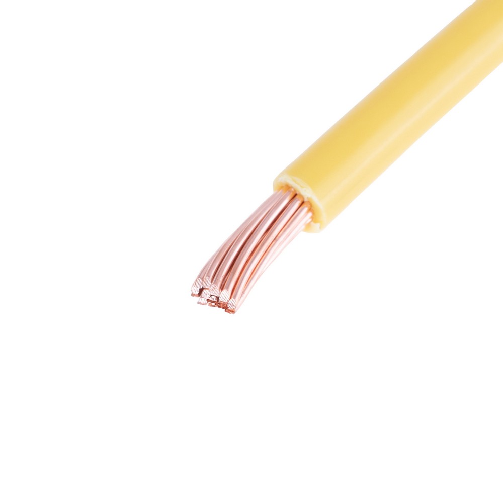 Провід багатожильний 6mm² (10AWG, 19xD0.64mm) жовтий