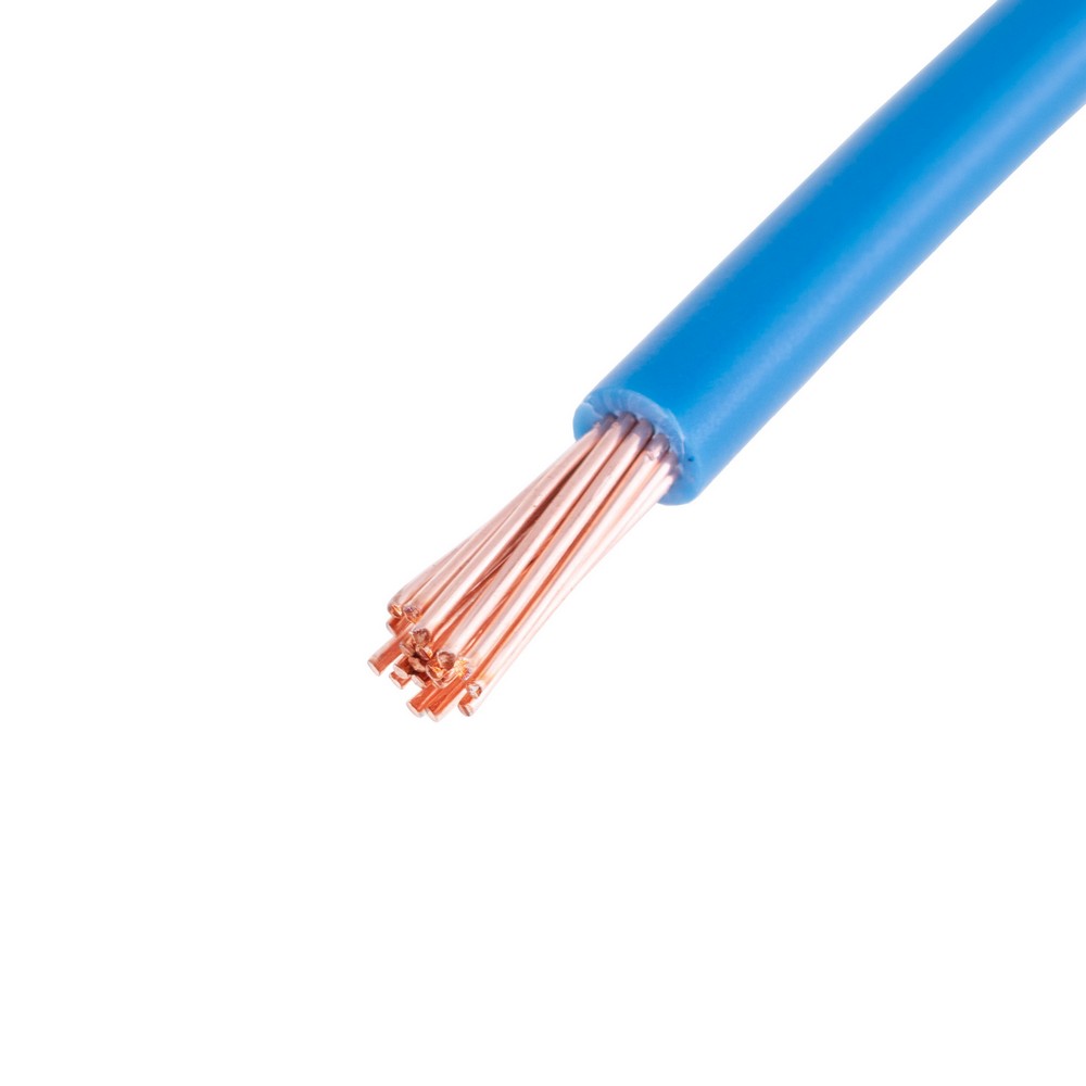 Провід багатожильний 6mm² (10AWG, 19xD0.64mm) синій