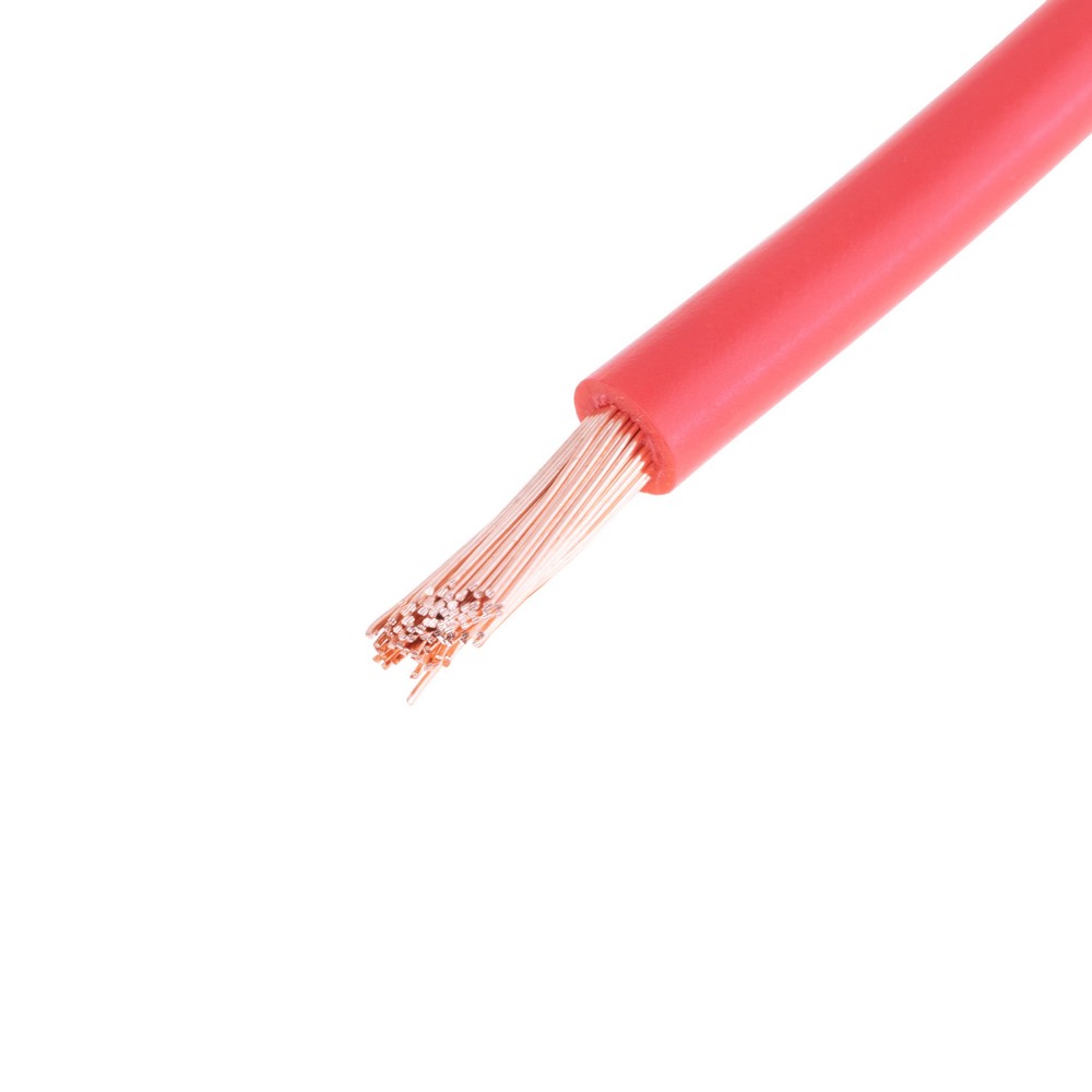 Провід багатожильний 6mm² (10AWG, 84xD0.29mm) червоний