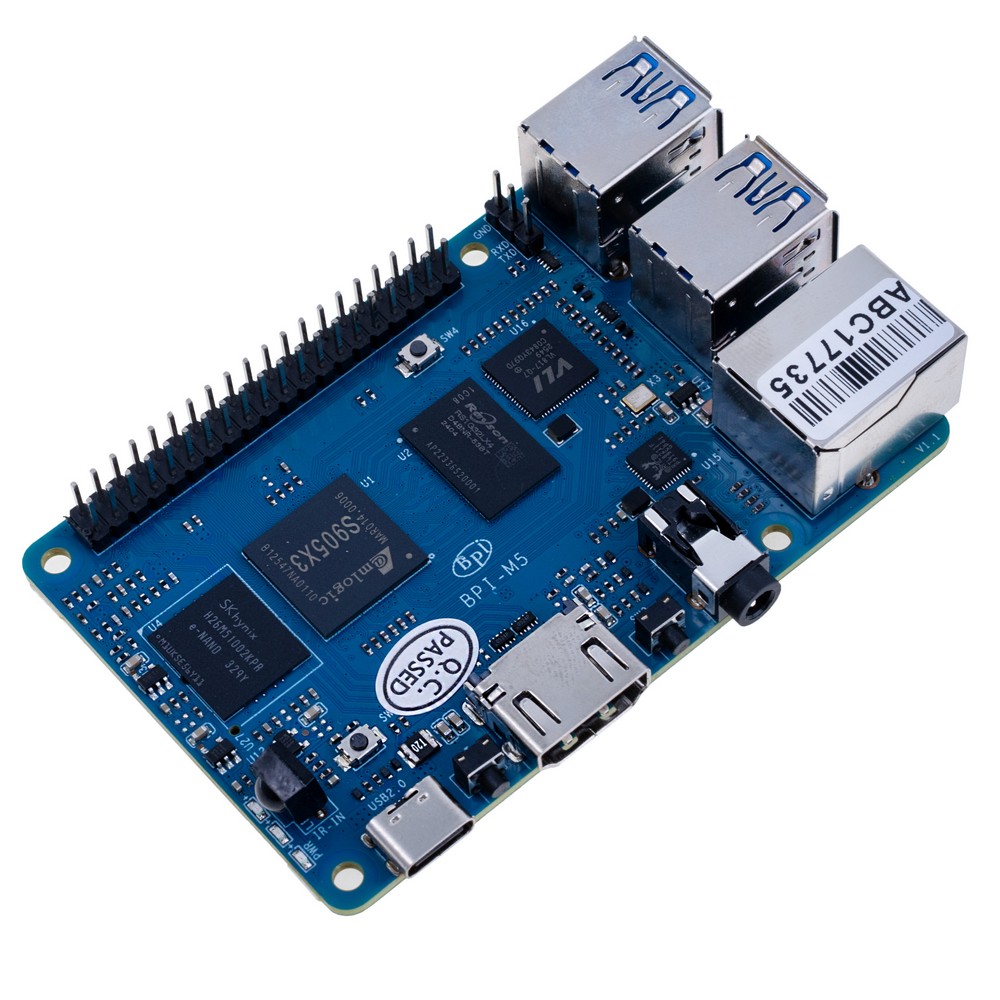 Мікрокомп'ютер Banana Pi BPI-M5, Amlogic S905X3 4GB DDR4+16G eMMC