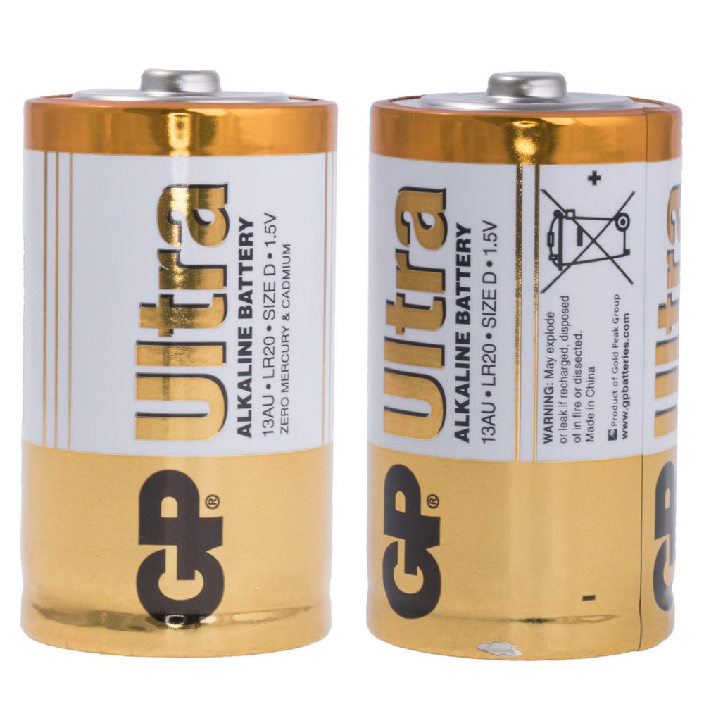 Батарейка D лужна 1,5V 1шт. GP Batteries LR20U, D