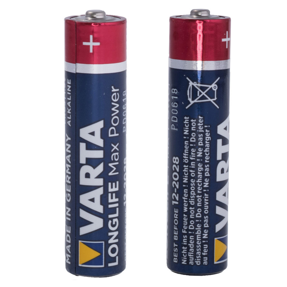 Батарейка AAA лужна 1,5V 1шт. VARTA LONGLIFE Max Power MT-003-4