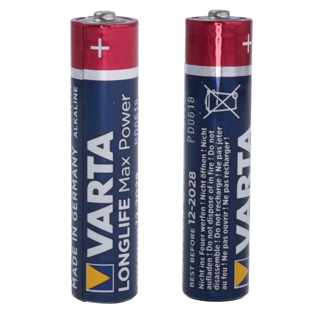 Батарейка AAA лужна 1,5V 1шт. VARTA LONGLIFE Max Power MT-003-4 Батарейка AAA лужна 1,5V 1шт. VARTA LONGLIFE Max Power MT-003-4