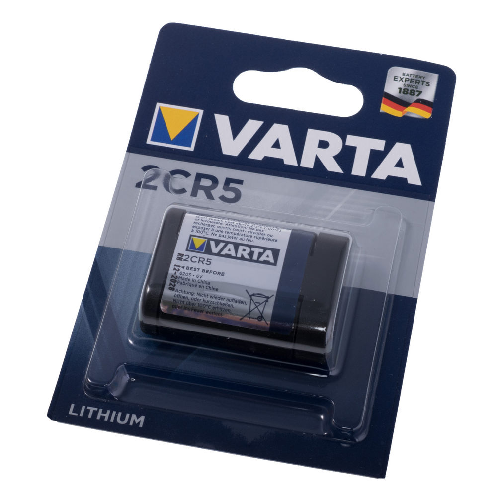 Батарейка 2CR5 літієва 6V 1шт. VARTA 6 203 301 401