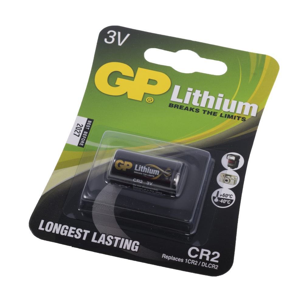 Батарейка CR2 літієва 3V 1шт. GP Batteries CR2-U1