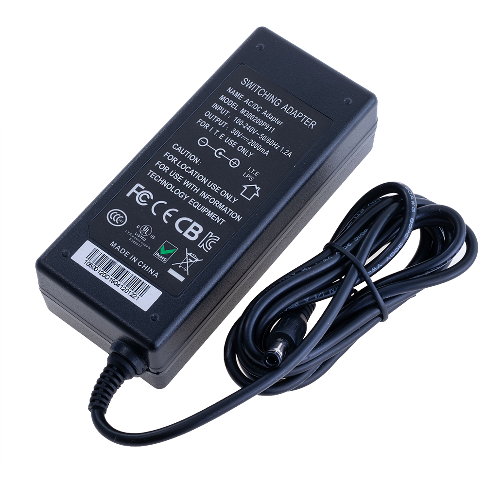 Блок живлення настільний 60W 30V, роз'єм:2.5x5.5мм M300200P911 Блок живлення настільний 60W 30V, роз'єм:2.5x5.5мм M300200P911