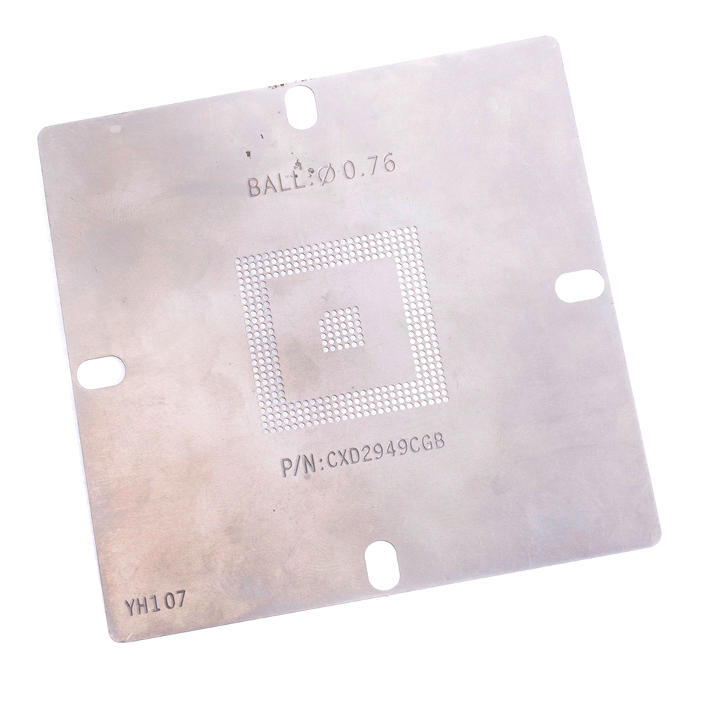 Трафарет BGA CXD2949CGB (0,76 мм) 96x96 мм Трафарет BGA CXD2949CGB (0,76 мм) 96x96 мм