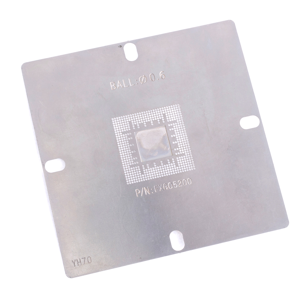 Трафарет BGA FXG05200 (0,60 мм) 96x96 мм Трафарет BGA FXG05200 (0,60 мм) 96x96 мм