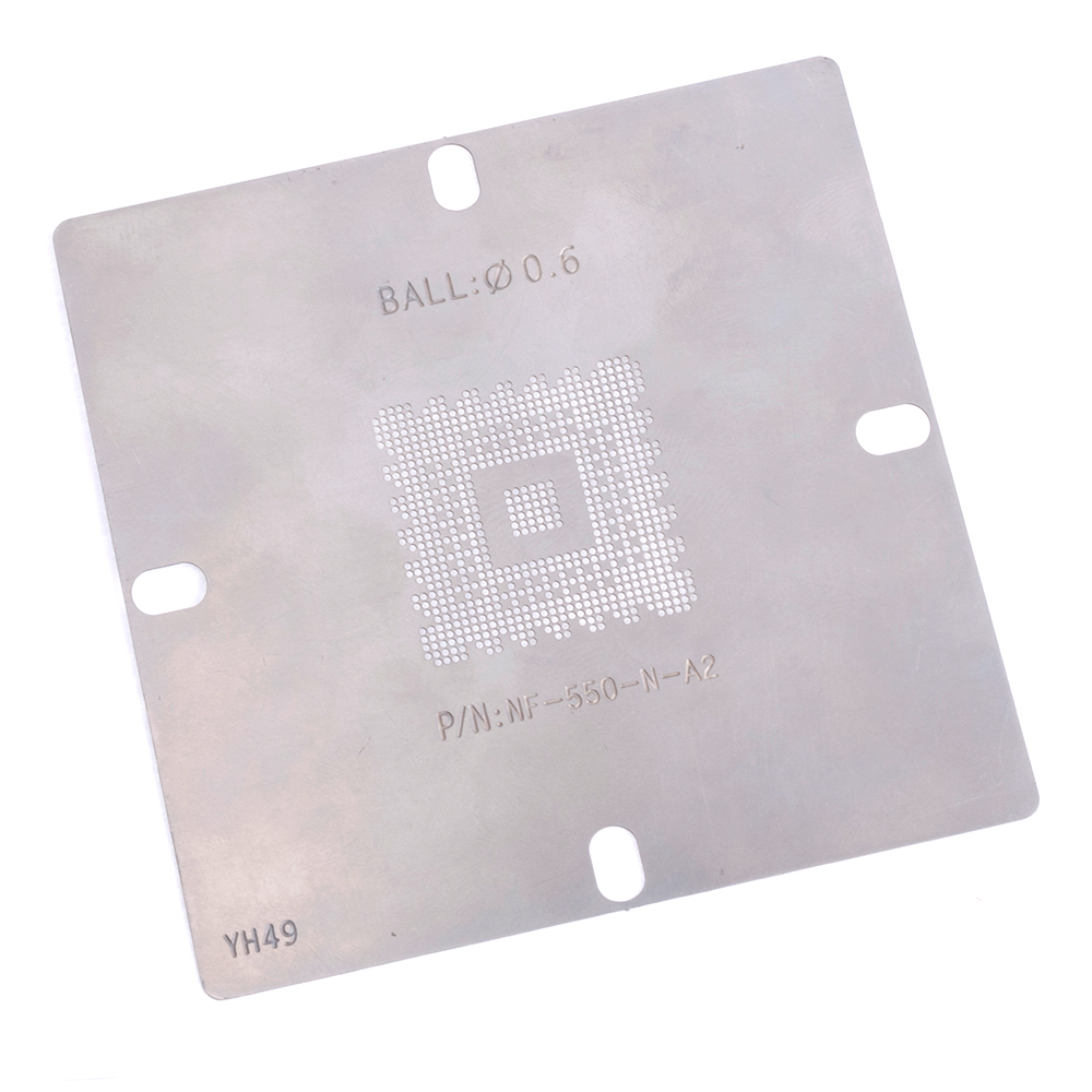 Трафарет BGA NF-550-N-A2 (0,60 мм) 96x96 мм Трафарет BGA NF-550-N-A2 (0,60 мм) 96x96 мм