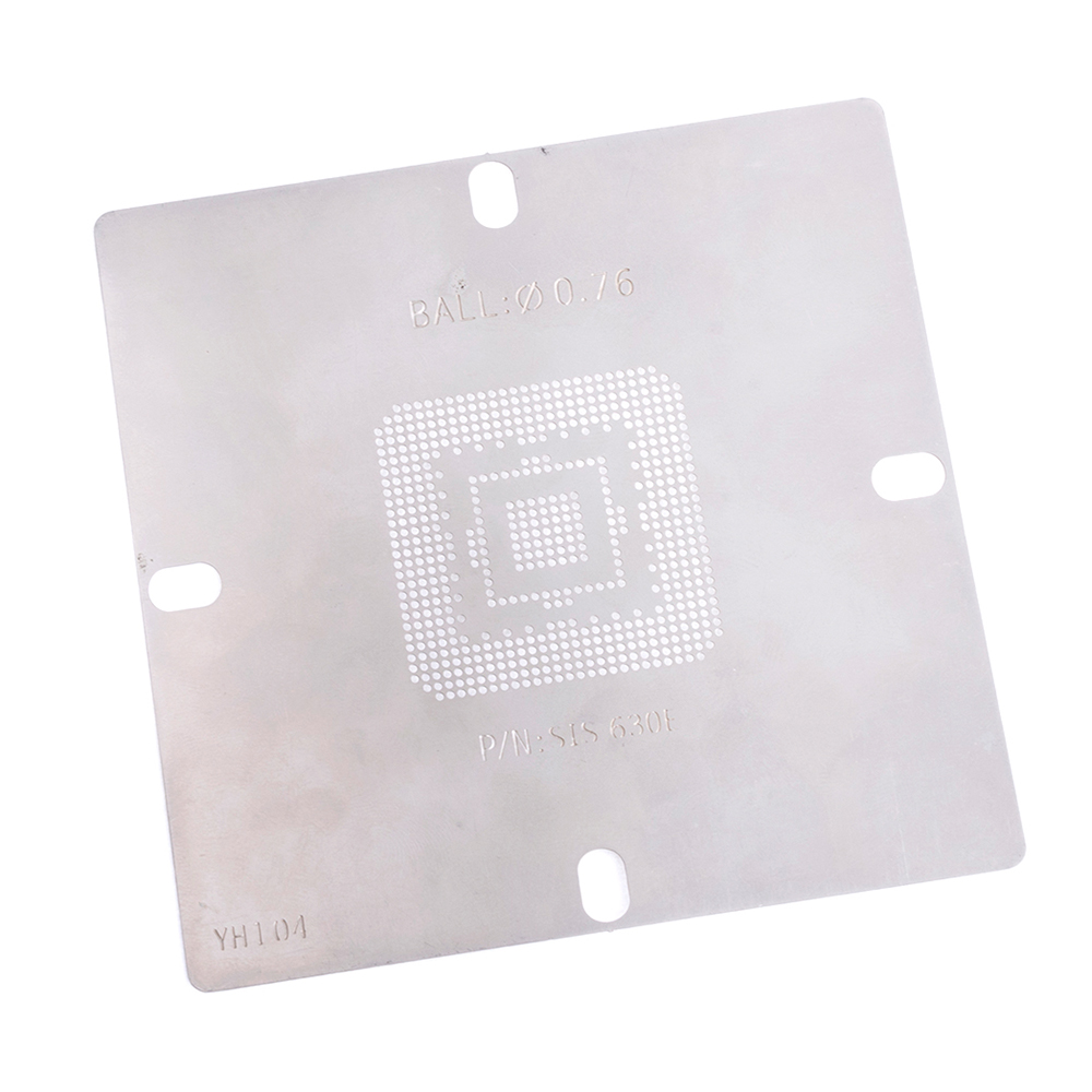 Трафарет BGA SIS 630E (0,76 мм) 96x96 мм Трафарет BGA SIS 630E (0,76 мм) 96x96 мм