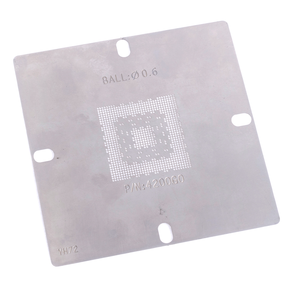 Трафарет BGA 4200G0 (0,60 мм) 96x96 мм Трафарет BGA 4200G0 (0,60 мм) 96x96 мм