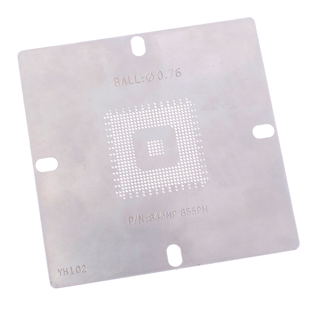 Трафарет BGA 845MP 855PM (0,76 мм) 96x96 мм Трафарет BGA 845MP 855PM (0,76 мм) 96x96 мм