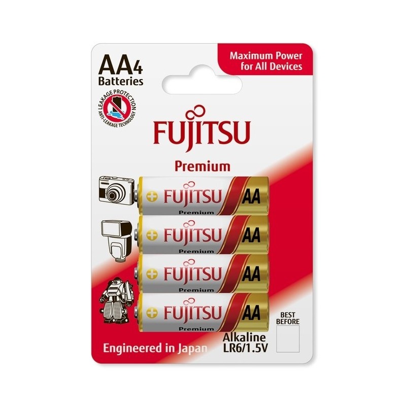 Батарейка AA лужна 1,5V 1шт. FUJITSU LR6 Premium (83970)