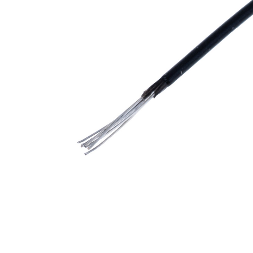 Провід багатожильний луджений AF-200 (0.12mm2, мідь PTFE) чорний Провід багатожильний луджений AF-200 (0.12mm2, мідь PTFE) чорний