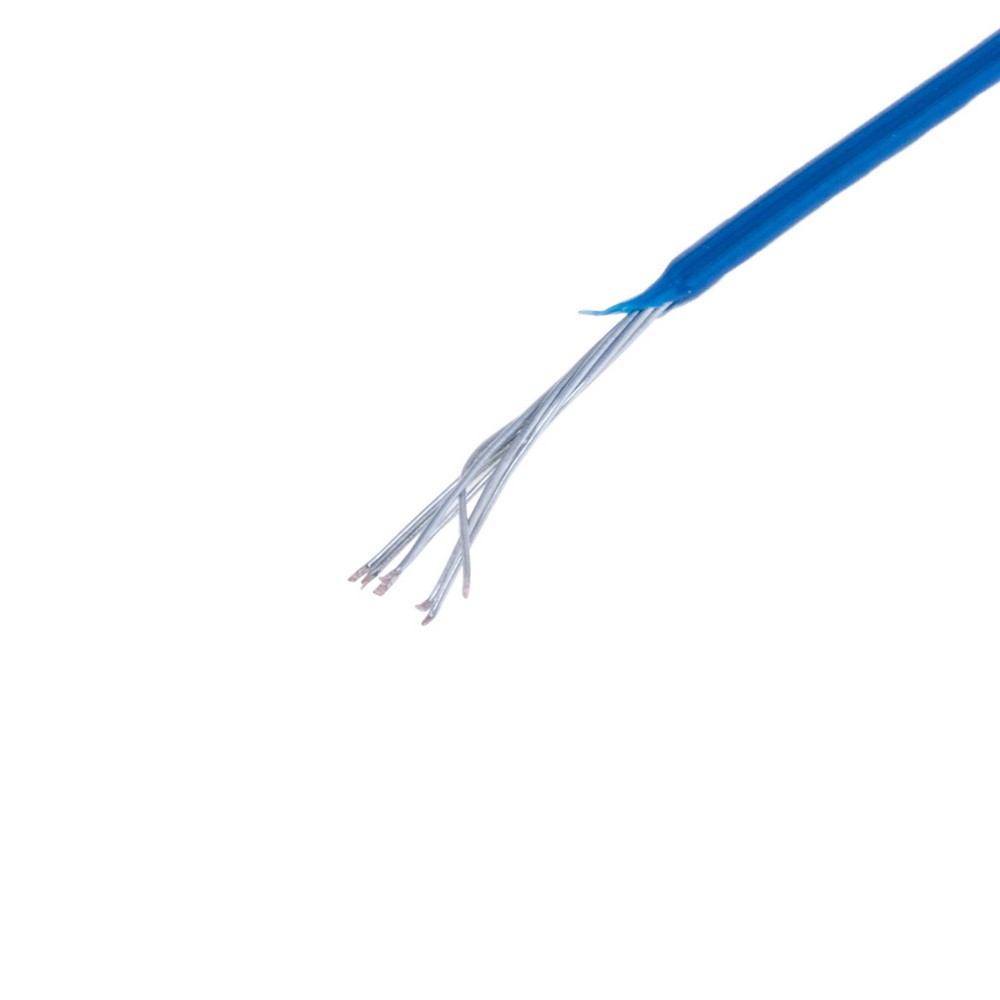 Провід багатожильний луджений AF-200 (0.12mm2, мідь PTFE) синій Провід багатожильний луджений AF-200 (0.12mm2, мідь PTFE) синій