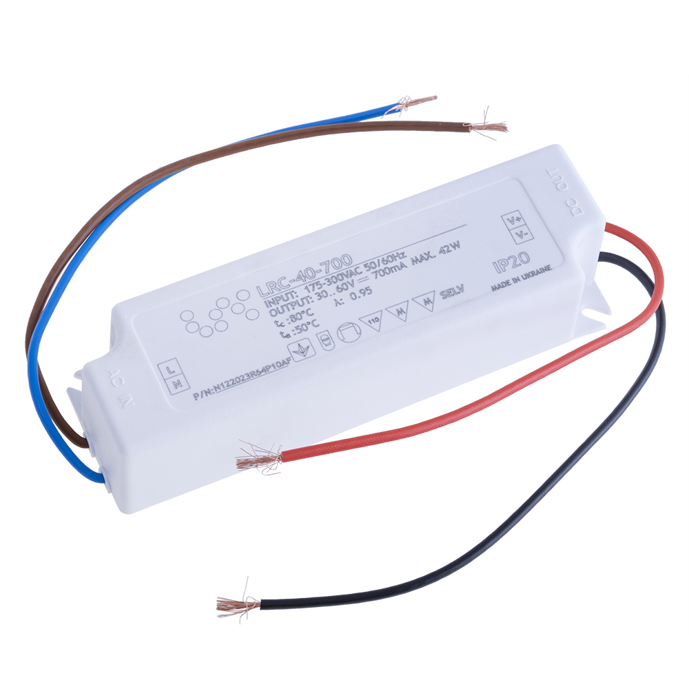 Блок живлення для світлодіодів 40W 30…55V LRC-40-700, IP20