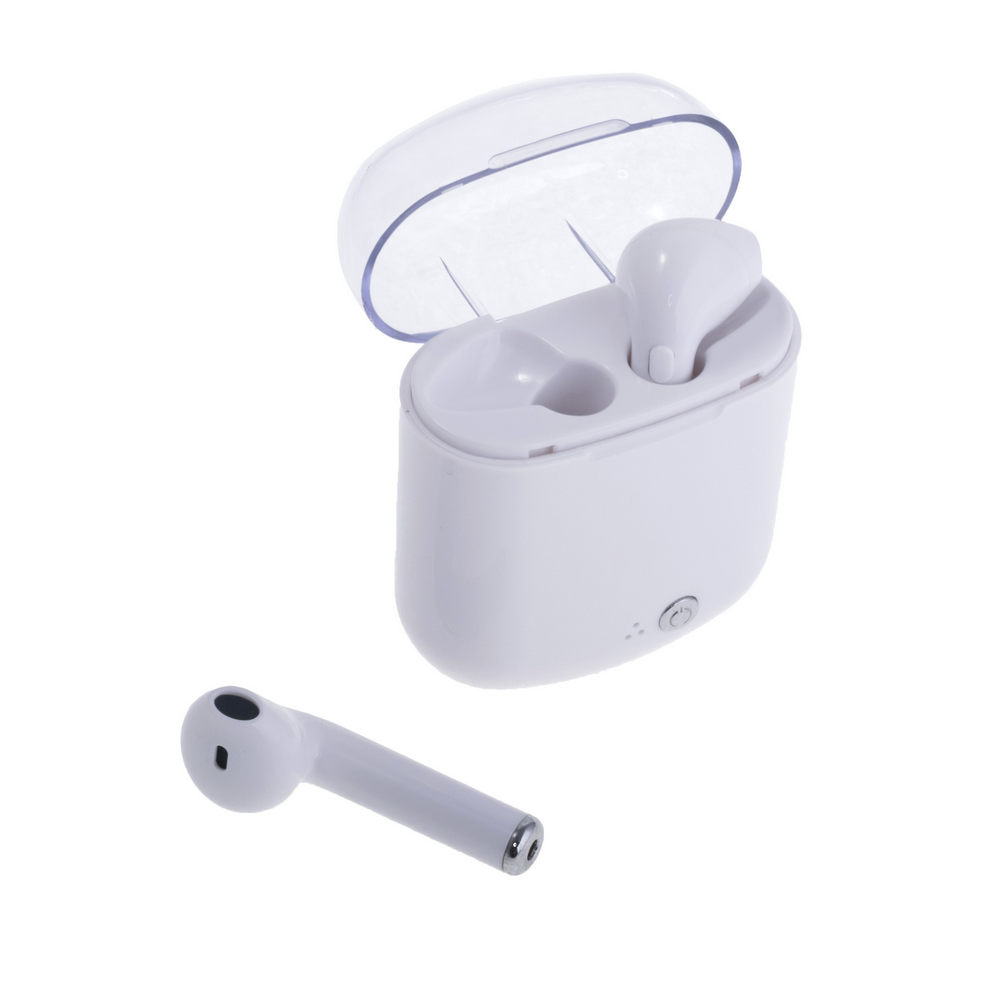 Bluetooth навушники i7s стерео білі