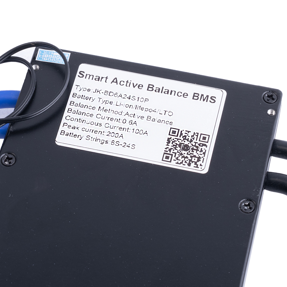 BMS JK-BD6A24S10P (Li-Ion/LiFePo4/LTO 8S-24S; Balancer 0.6A; Charge/Discharge: 100A; BT/RS485)