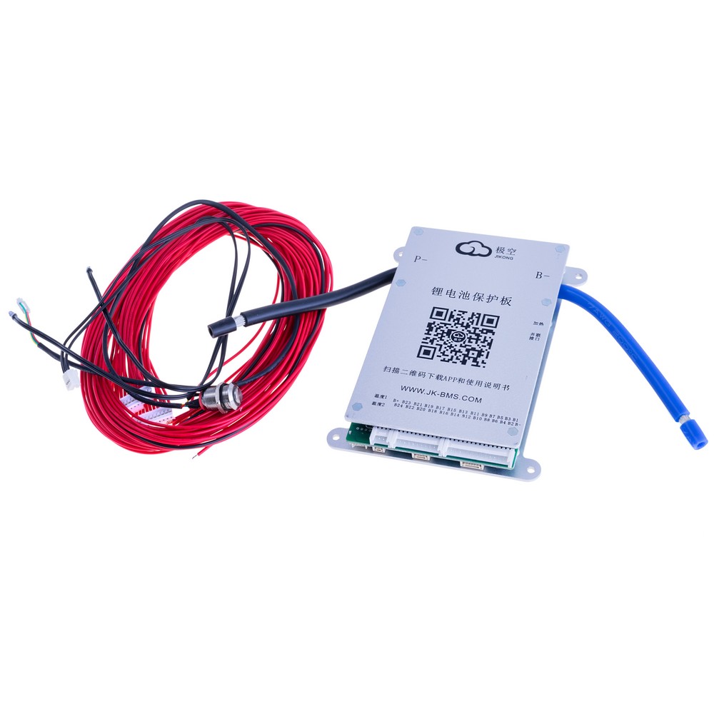 BMS JK-BD6A24S6P (Li-Ion/LiFePo4/LTO 8S-24S; Balancer 0.6A; Charge/Discharge: 60A; BT/RS485)