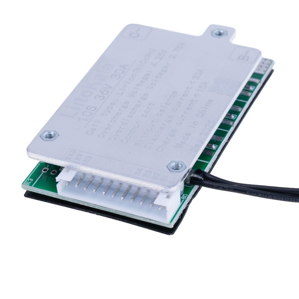 BMS Плата захисту CX10S30A-SH-F-Y для 10-ти акумуляторів LI-ION, 36V 30А