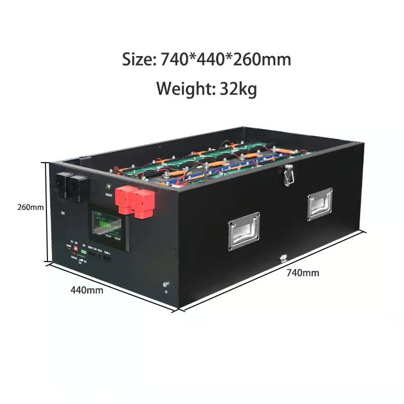 Battery box чорний 51.2V for EVE 280/304/306/314Ah + BMS JK-PB2A16S20P (горизонтальний, Yixiang)