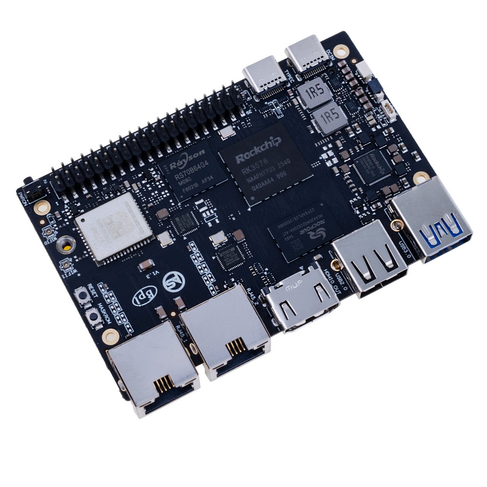 Мікрокомп'ютер Banana Pi BPI-M5 Pro, Rockchip RK3576 8GB LPDDR4+ 64GB eMMC