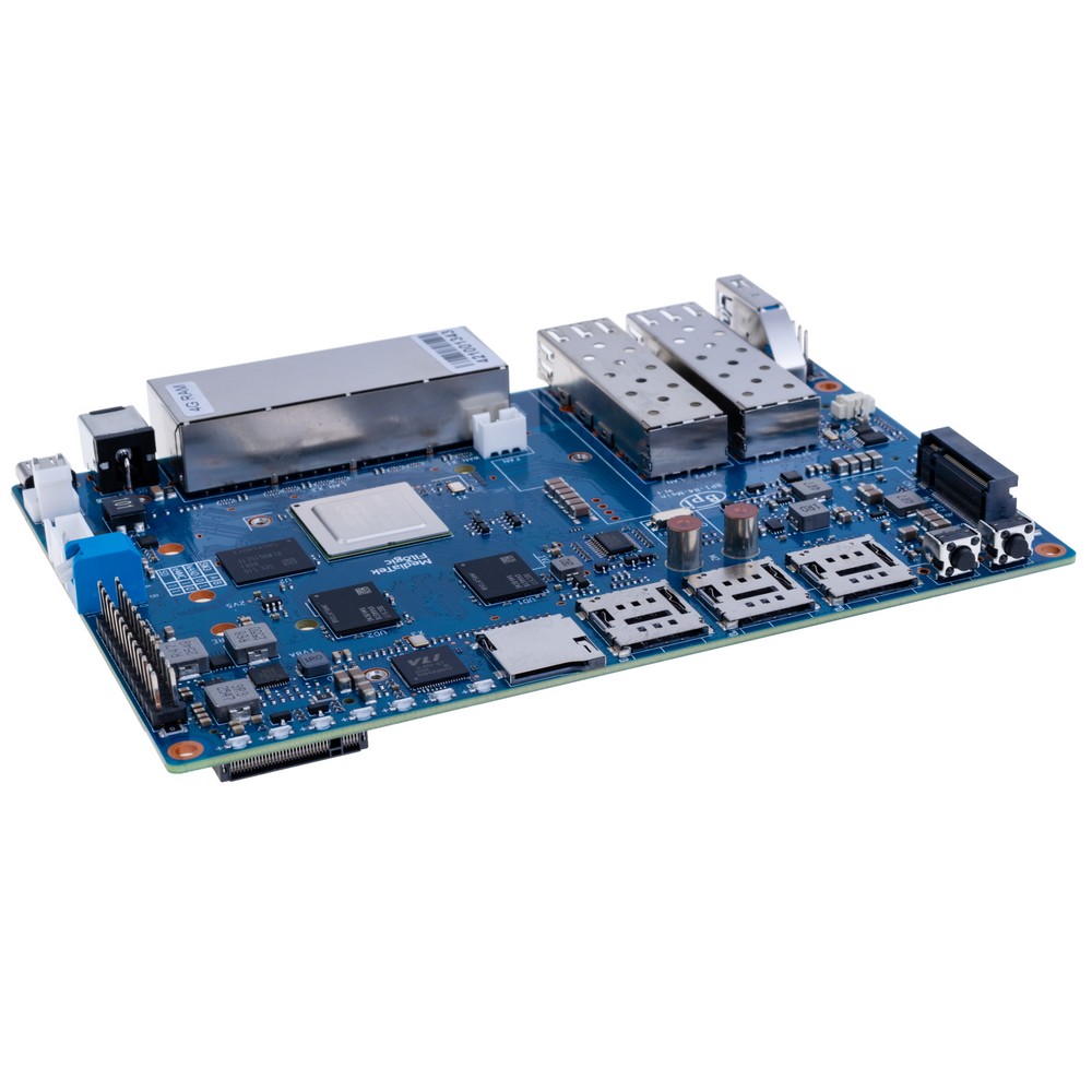 Плата маршрутизатора Banana Pi BPI-R4 з процесором MediaTek MT7988A Quad-Core Cortex-A73 4G DDR+8G eMMC