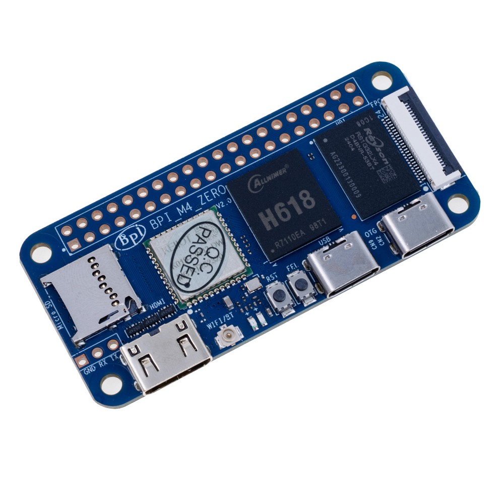 Мікрокомп'ютер Banana Pi BPI-M4 Zero, Allwinner H618 4G DDR3+32G eMMC