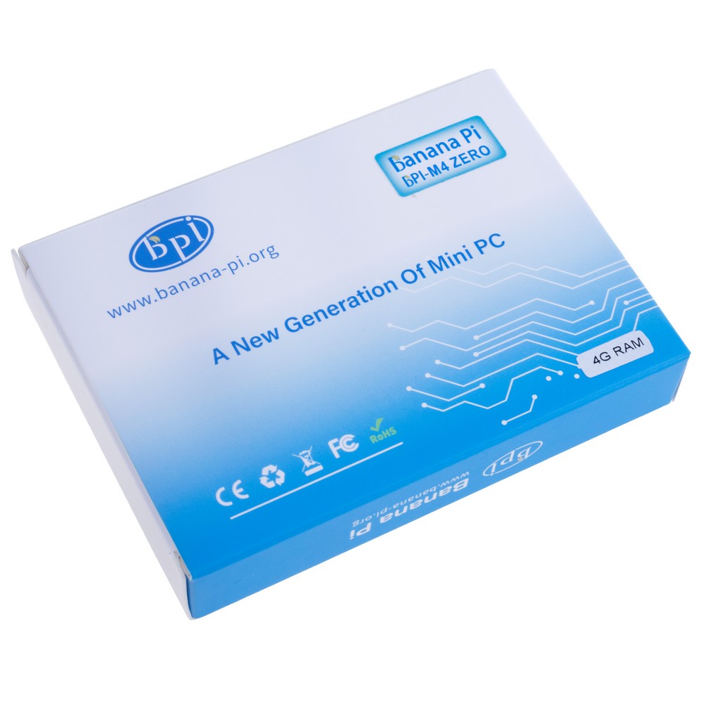 Мікрокомп'ютер Banana Pi BPI-M4 Zero, Allwinner H618 4G DDR3+32G eMMC