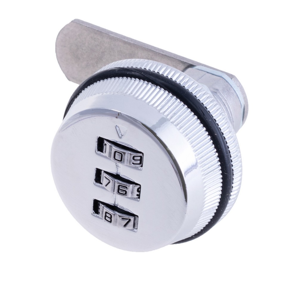 Механічний кодовий замок врізний Cam Lock 3-digit Silver Механічний кодовий замок врізний Cam Lock 3-digit Silver